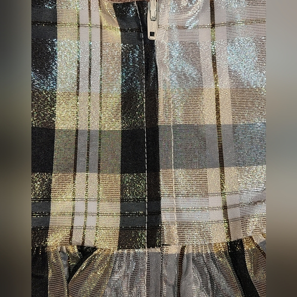 NWT Bonnie Baby size 3-6M black/gold 2-piece coat & dress - Picture 7 of 9